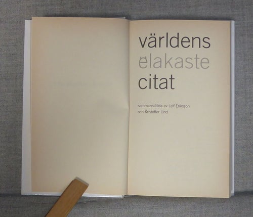 Eriksson/Lind - Världens elakaste citat