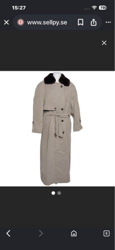 Beige trenchcoat oanvänd