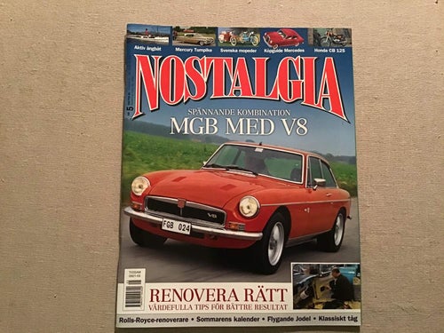 NOSTALGIA NR 5 2006 HONDA CB 125,HUSQVARNA,REX,CRESCENT,ÅNGBÅT,MERCURY TURNPIKE