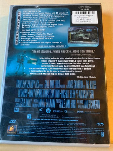 The Abyss - IMPORT - Dvd
