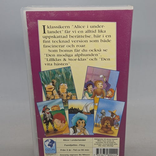 Alice i underlandet - Svenskt tal - VHS