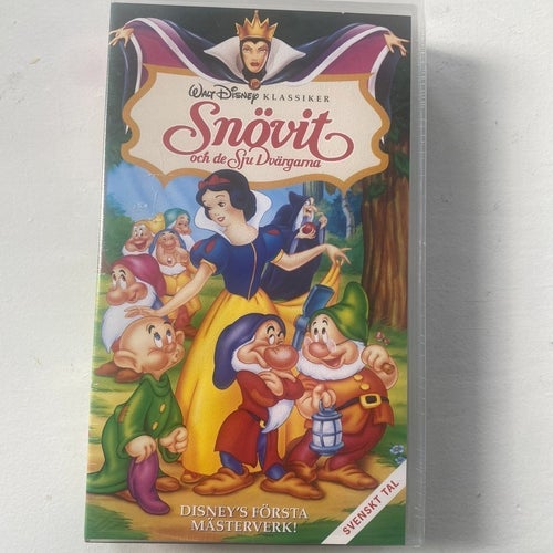 Snövit och de Sju Dvärgarna VHS Walt Disney Klassiker