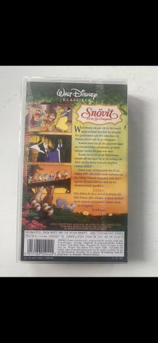 Snövit och de Sju Dvärgarna VHS Walt Disney Klassiker