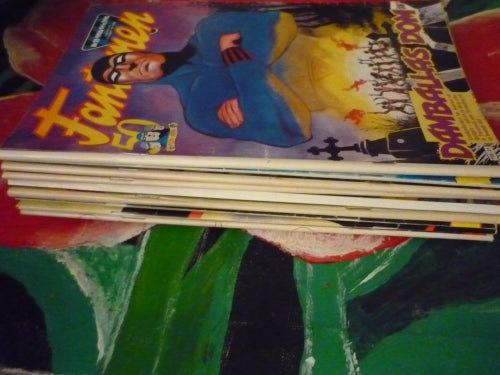 TIDNING, 10 STYCKEN FANTOMEN TIDNINGAR, 16-1988, 13-1988, 7-1986, 13-1986, 14-19