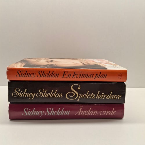 Sidney Sheldon x3 Bokpaket hårdpärm - Se bilder för titlar