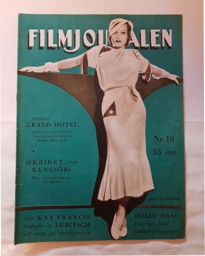 FILMJOURNALEN Nr 10 1933 Grand Hotel Joan Crawford