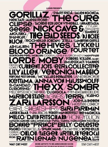 Way Out West 3-dagarsbiljett VIP-pass 18+