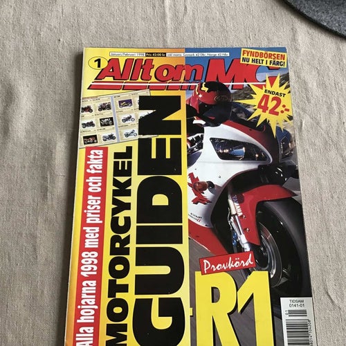 ALLT OM MC NR 1 1998 MC GUIDEN 1998,YAMAHA YZF,NSU,HD VS HONDA,HONDA VFR,CBR