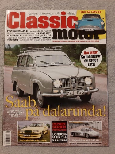 Classic Motor nr 9 2016: Crescent 50 SS, DKW AU 1000 Sp Coupé, Volvo 850 T-5R