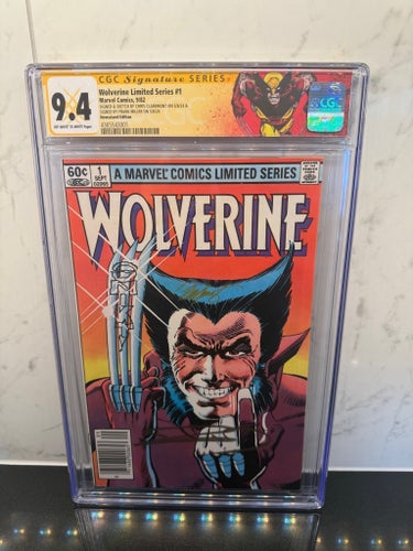 Wolverine Limited Series #1 CGC 9.4, NE! 2x signed 1x Remarque! Key!