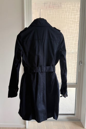 Morris Lady blå trenchcoat, storlek 36