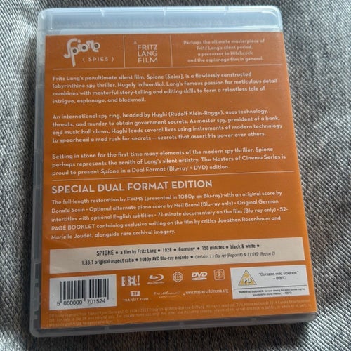 Spione (Masters of Cinema) Blu-ray/DVD