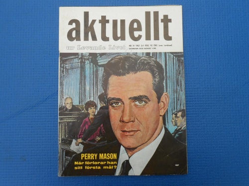 Aktuellt ur levande livet 14 1962 Perry Mason SAAB Mörrum STEN "STORKEN" LUNDIN