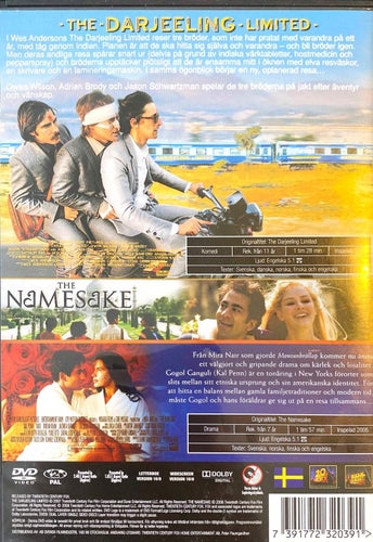 The Darjeeling/The Namesake 2-DVD 2007/2006 Komedi/Drama