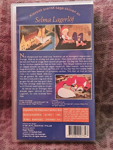 Nils Holgersons Underbara Resa Genom Sverige VHS