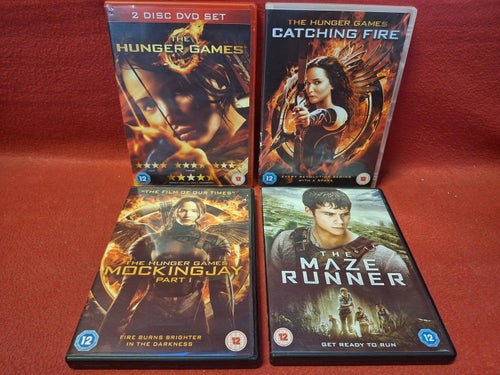THE HUNGER GAMES / CATCHING FIRE / MOCKINGJAY P.1 / MAZE RUNNER DVD