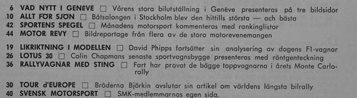 FART 1964/4 Lotus 30, Formel 1-bilar