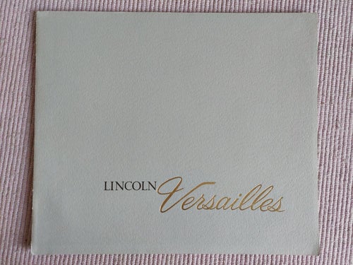 Lincoln Versailles 1978 ?