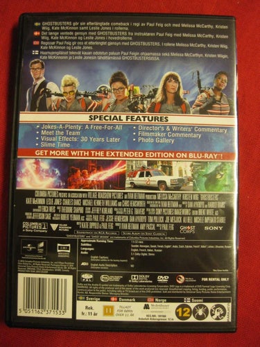 GHOSTBUSTERS (3) MELISSA MCCARTHY, KRISTEN WIIG - DVD