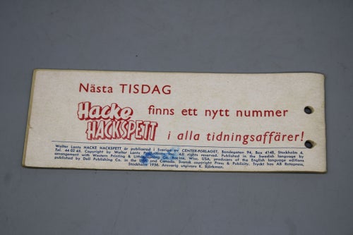Hacke Hackspett Nr 34 1956