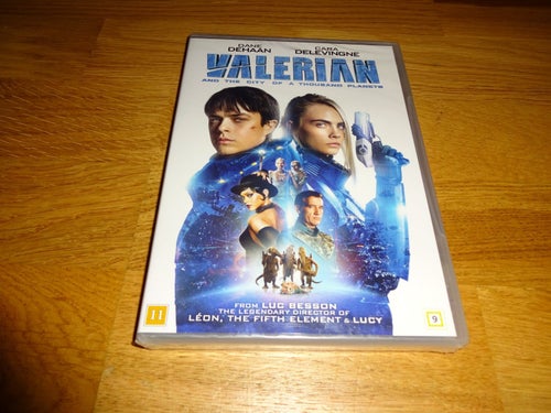 DVD-film: Velerian (Dane Dehaan, Cara Delevingne) (NY, INPLASTAD)