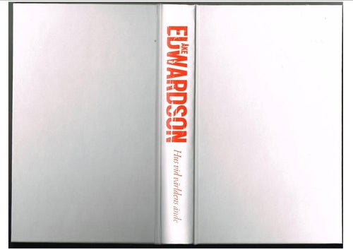 HUS VID VÄRLDENS ÄNDE - Åke Edwardson (2012)