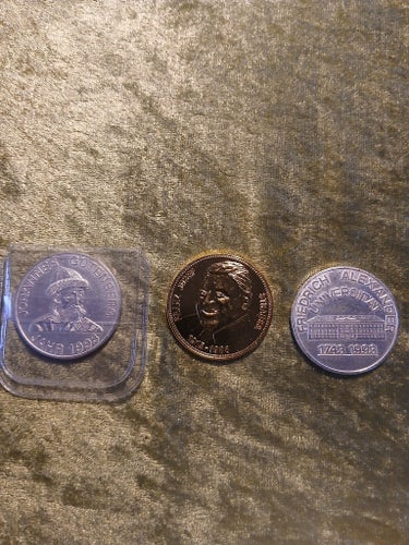 Jubileumsmedaljer 1993 - Johannes Gutenberg, Bertolt Brecht, Friedrich Alexander