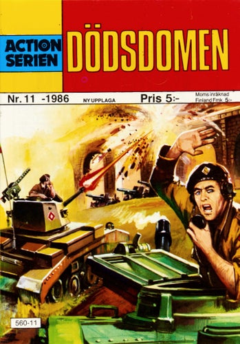 Actionserien Serietidning 1986 nr 11 – Dödsdomen (Oläst arkivex)