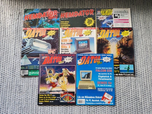 *STORSTÄDNING SE HIT!* Svenska Hemdator Hacking/Nytt 8 nr från 87-93