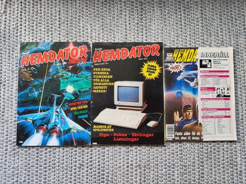 *STORSTÄDNING SE HIT!* Svenska Hemdator Hacking/Nytt 8 nr från 87-93