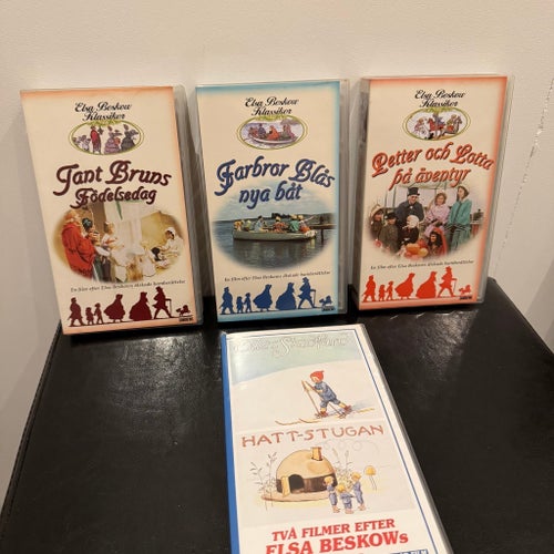 Elsa Beskow Klassiker VHS-filmer: Tant Bruns Födelsedag, Farbror Blås Nya Båt,