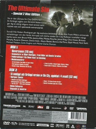 SIN CITY - SPECIAL 2 DISC EDITION (REGION 1-ENGELSKT TEXT )