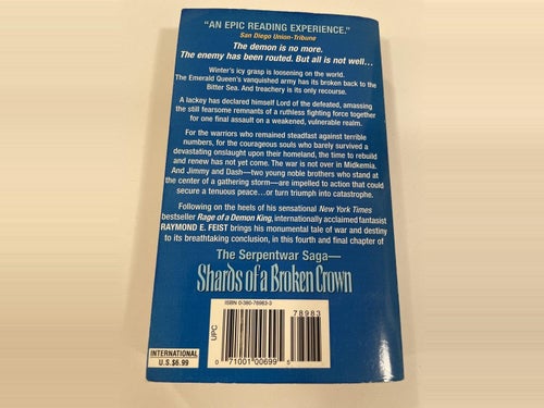 Shards of a Broken Crown | Raymond E Feist | The Serpantwar Saga | Pocket
