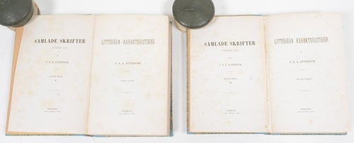 Samlade skrifter i obunden stil D. 7:1 Litterära karakteristiker, bd 1 / af P. D