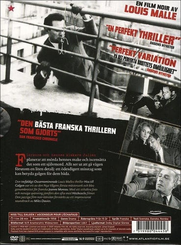 Hiss till galgen (1958) Louis Malle med Jeanne Moreau och Maurice Ronet.