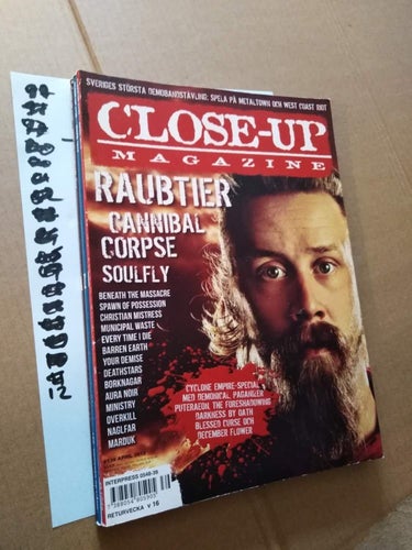 Close-up magazine 2012 nr 139 Raubtier Cannibal Corpse Soulfly