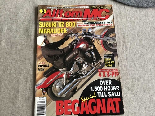 ALLT OM MC NR 3 1997 KIRUNA MC,LAVERDA,TRIUMPH,HONDA CB 450,BSA,SUZUKI MARAUDER