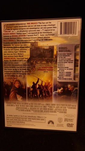 Timeline (DVD) Richard Donner med Paul Walker - OOP/Utgången