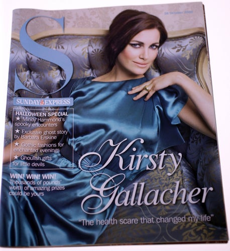 Sunday Express 'S' Magazine-October 26th 2008-Kirsty Gallacher cover-NEW-184g