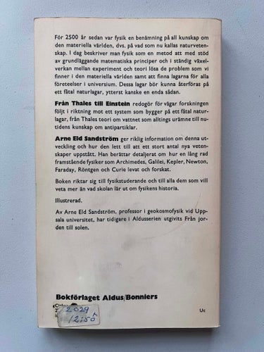 Arne Eld Sandström - Från Thales till Einstein (pocket) bok