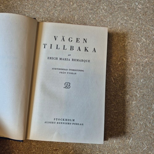 Vägen tillbaka av Erich Maria Remarque
