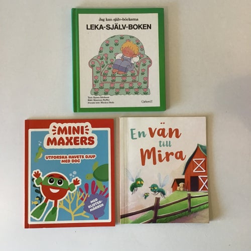 Leka-själv-boken av Karen Erickson, 1983. 3 barnböcker