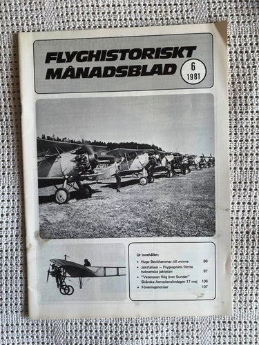 Flyghistoriskt Månadsblad nr 6/1981, Jaktfalken