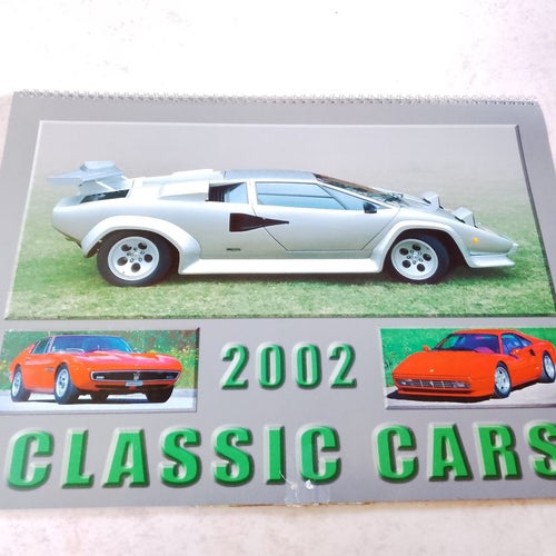 Väggkalender Classic Cars 2002