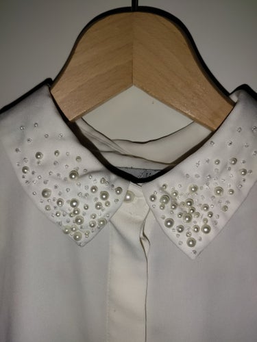 H&M vit blus, storlek 40