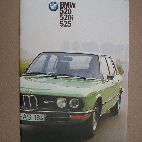 Försäljningsbroschyr BMW 520 520i 525