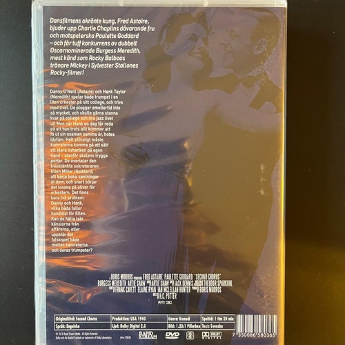 DANS EFTER NOTER. FRED ASTAIRE, PAULETTE GODDARD. DVD KOMEDI -40. INPLASTAD