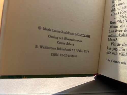 Vitnos lär sig hoppa av Marie Louise Rudolfsson, Very G+, Wahlström nr 362