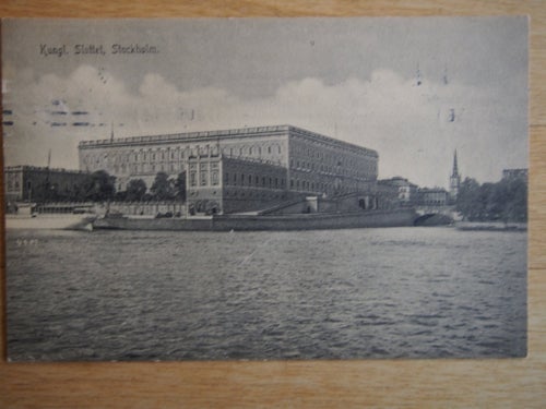 Kungl. Slottet, Stockholm Skrivet 1903