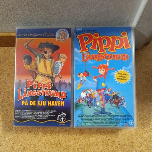 Pippi Långstrump På De Sju Haven & Pippi Långstrump (Tecknad) VHS